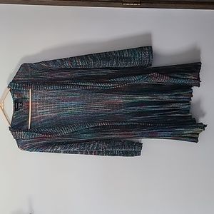 Multicolored crocheted cardigan